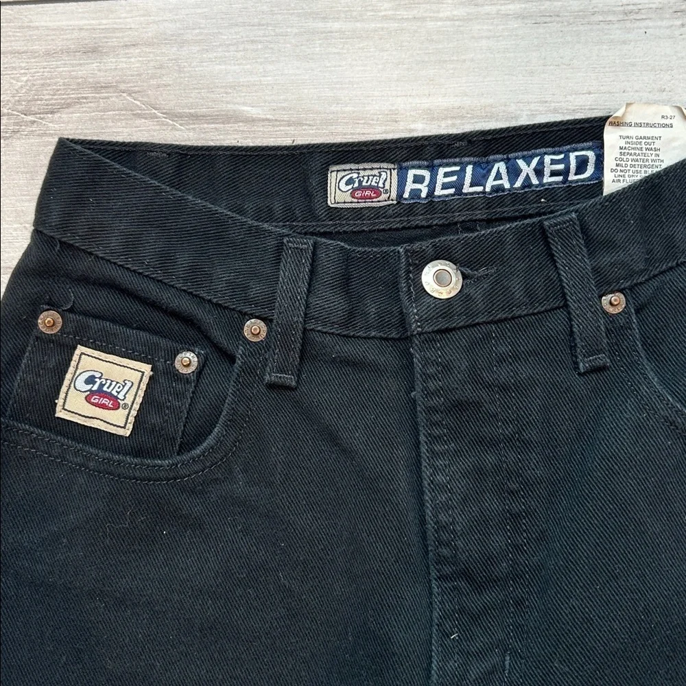 Cruel Girl relaxed black cowgirl western jeans size 9 X-Long extra tall